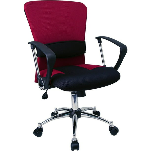 Offex Mid Back Burgundy Fabric Multi Functional Ergonomic Task Chair Offex Mid Back Burgundy Fabric Multi Functional Ergonomic Task Chair